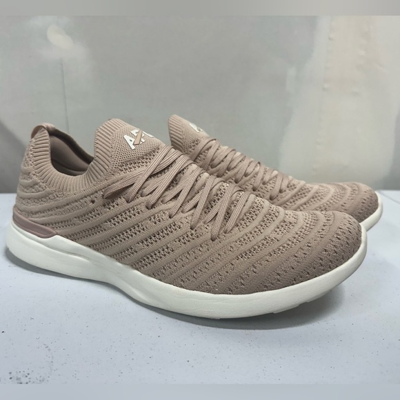 APL Shoes - APL TechLoom Wave Knit Sneakers Women’s 11 Pink Taupe Running Walking Shoes
